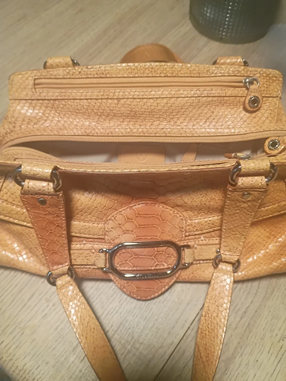 Cole Haan Trinity Python Print Handbag